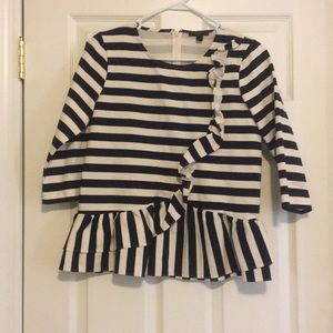 J Crew Ruffled Blouse